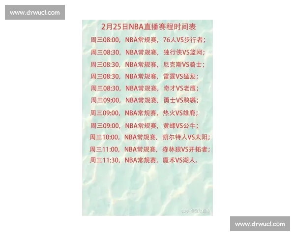 NBA全场精彩对决免费在线观看平台最新赛程解析